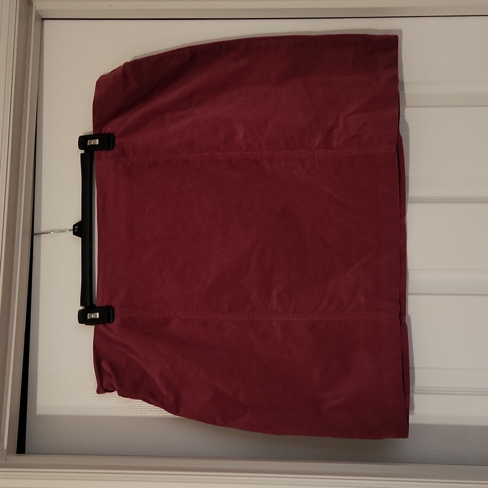 Dark Pink Corduroy Skirt